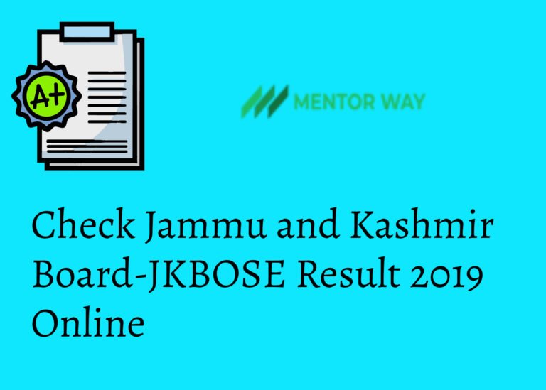 Check Jammu and Kashmir Board-JKBOSE Result 2019 Online