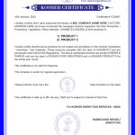 Kosher Certification in Chennai